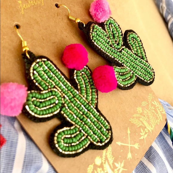 Cactus Earrings - Picture 2 of 2